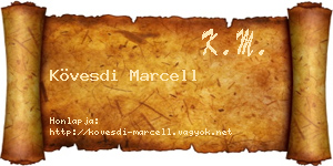 Kövesdi Marcell névjegykártya